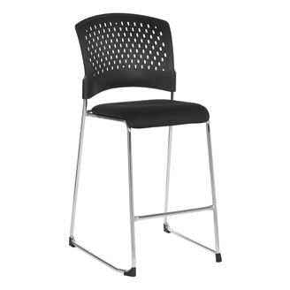 Picture of Pack Of 6, Tall Stacking Visitor’s Chairs with Ventilated Plastic Back.