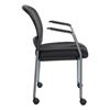 Picture of Pack Of 10, ProGrid® Mesh Back with Padded Fabric Seat Visitor’s Chairs.