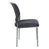Picture of Pack Of 10, Upholstered Plastic Wrap Around Back Armless Visitor’s Chairs.