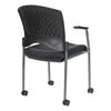 Picture of Pack Of 10, Upholstered Plastic Wrap Around Back Visitor’s Chairs.