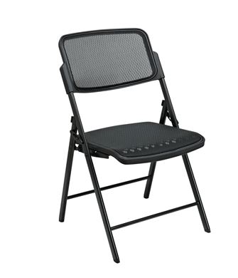 Picture of Pack Of 10, Deluxe ProGrid® Mesh Seat and Back Folding Chairs.