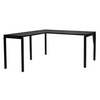 Picture of Pack Of 3, L-Desks 60”W x 66”D in Black or White Laminate Top.