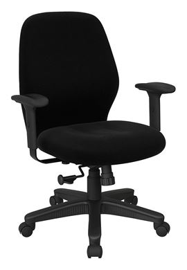 Picture of Pack Of 8,Mid Back 2-to-1 Synchro Tilt Ergonomic Chairs.