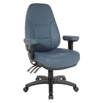 Picture of Pack Of 3, Professional Dual Function Ergonomic High Back Dillon PU Chairs.