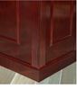 Picture of Traditional Veneer, Executive Executive Desk Station with Bookcase Lateral Storage