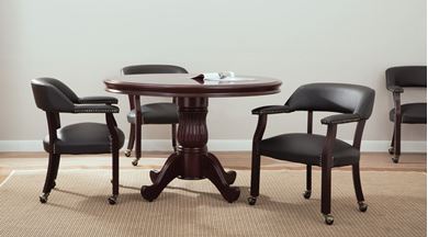 Picture of Traditional Veneer, 48" Round Conference Table with Side Chairs