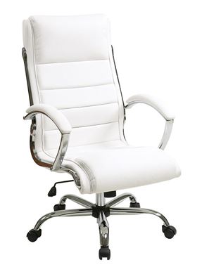Picture of Pack Of 5, Executive Chairs with Padded Arms and Chrome Finish Base.