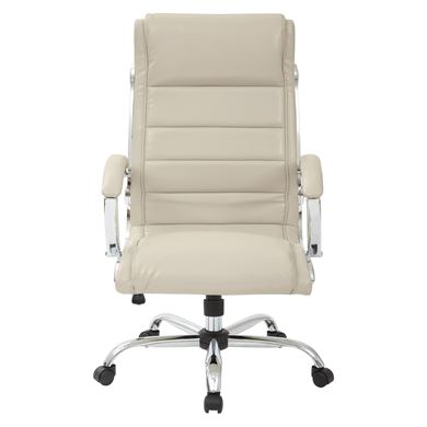 Picture of Pack Of 5, Executive Chairs with Padded Arms and Chrome Finish Base.