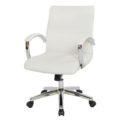 Picture of Pack Of 5, Low-Back Manager's Chairs with Padded Arms.