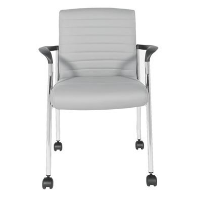 Picture of Pack Of 5, Low-Back Guest Chairs with Casters and PP Arms.