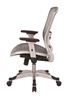 Picture of Pack Of 3, Executive Chair with Platinum Finish,  Flip Arms and Platinum Coated Base.