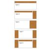 Picture of 4'H x 16'W Porcelain Steel And Natural Cork Whiteboard And Tackboard (Type F)