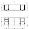 Picture of Set of Five, Executive Combo Storage Credenza