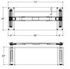 Picture of Set of Three, 72" Powered Height Desk