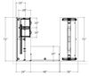 Picture of 72" Powered Height U Desk, Overhead Storage Hutch
