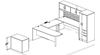 Picture of Powered Height U Peninsula Workstation, Wardrobe with Lateral File