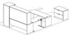 Picture of Powered Height U Peninsula Workstation, Wardrobe with Lateral File