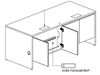 Picture of Pack of 5, 72"W Training Desk with Power Module and Storage Section