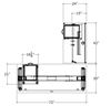 Picture of Set of 2, 72" Powered Height "L" Desk with Overhead Storage