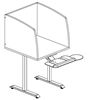 Picture of Pack of 4, Compact 30" Study Carrel