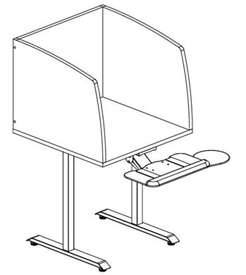 Picture of Pack of 4, Compact 30" Study Carrel