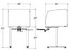 Picture of Pack of 4, Compact 30" Study Carrel
