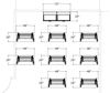 Picture of Set of 8, 48W Flip Nesting Table with Buffet Storage Credenza