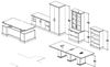 Picture of Executive Powered Desk Suite, Storage Suite, Conference Table