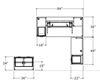 Picture of Executive Powered "L" Desk, 2H Lateral Bookcase