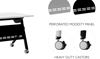 Picture of Pack of 3, 66W Flip Top Nesting Table with Mobile Pedestals