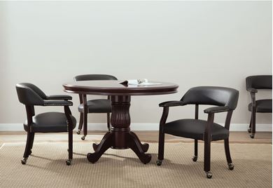 Picture of Set of Two, Traditional Executive Veneer, 48" Round Table with Side Chairs