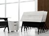 Picture of Pack of 4, 72W Mobile Flip Nesting Table, Mobile File Storage
